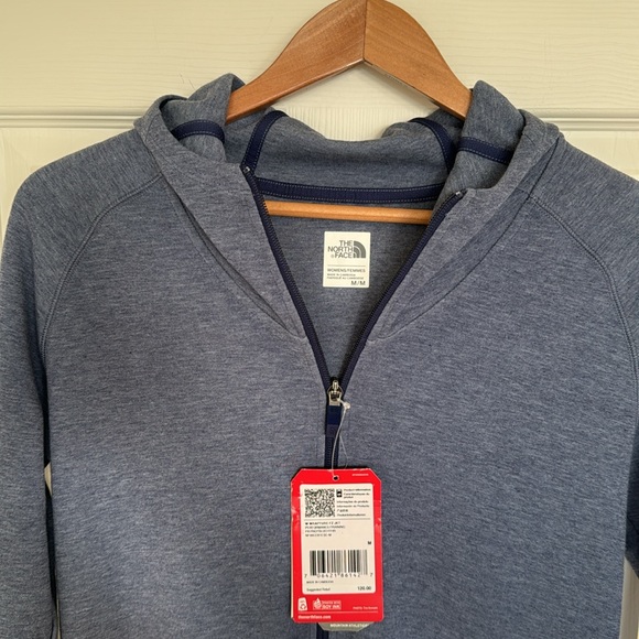 The North Face Wrapture Full Zip Hooded Jacket Performance Patriotic Blue Sz Med - Picture 2 of 10